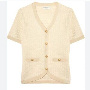 GRACE KARIN Womens Summer Cardigan Sweater 2025 Button Down Short Sleeve Cropped